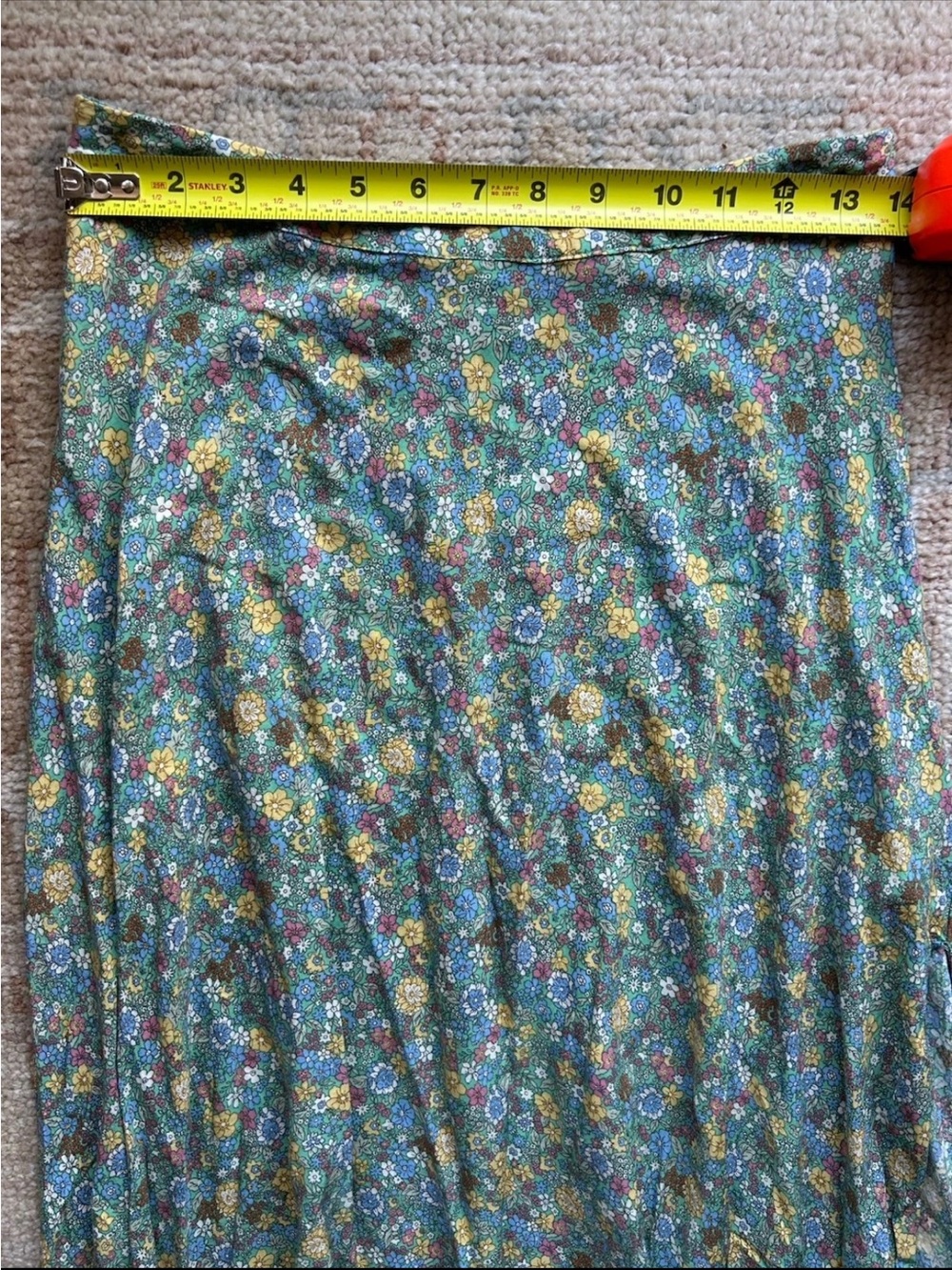 Natural Life Maxi Skirt Side-Slit Floral Size S Boho Cottagecore Fairy Festival - Picture 11 of 12